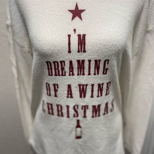 I’m Dreaming of a wine Christmas fleece shirt